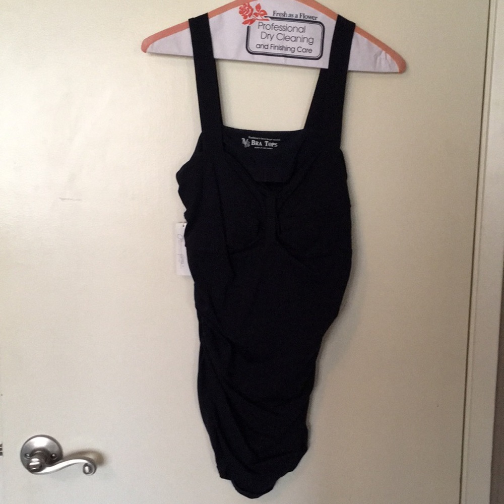 Midnight blue ruched tank top